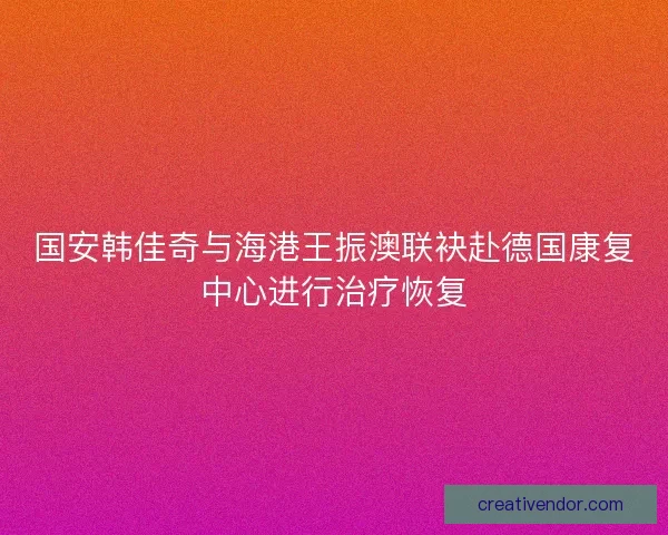 国安韩佳奇与海港王振澳联袂赴德国康复中心进行治疗恢复